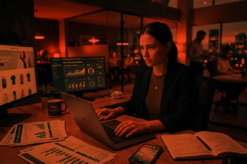 Digital marketing analytics dashboard